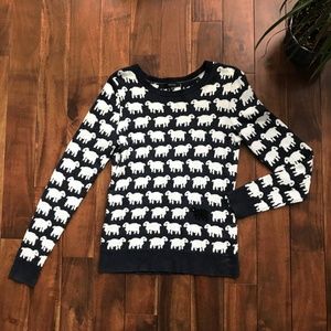 Black sheep Sweater in Navy and White RW and Co